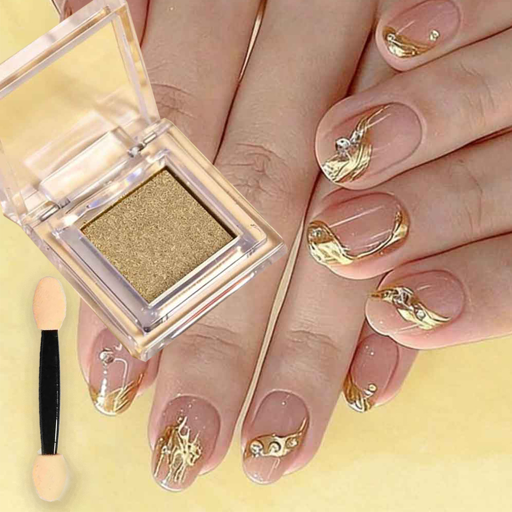 Nail Glitter Chrome - Polvere Cromata Effetto Specchio Solido per