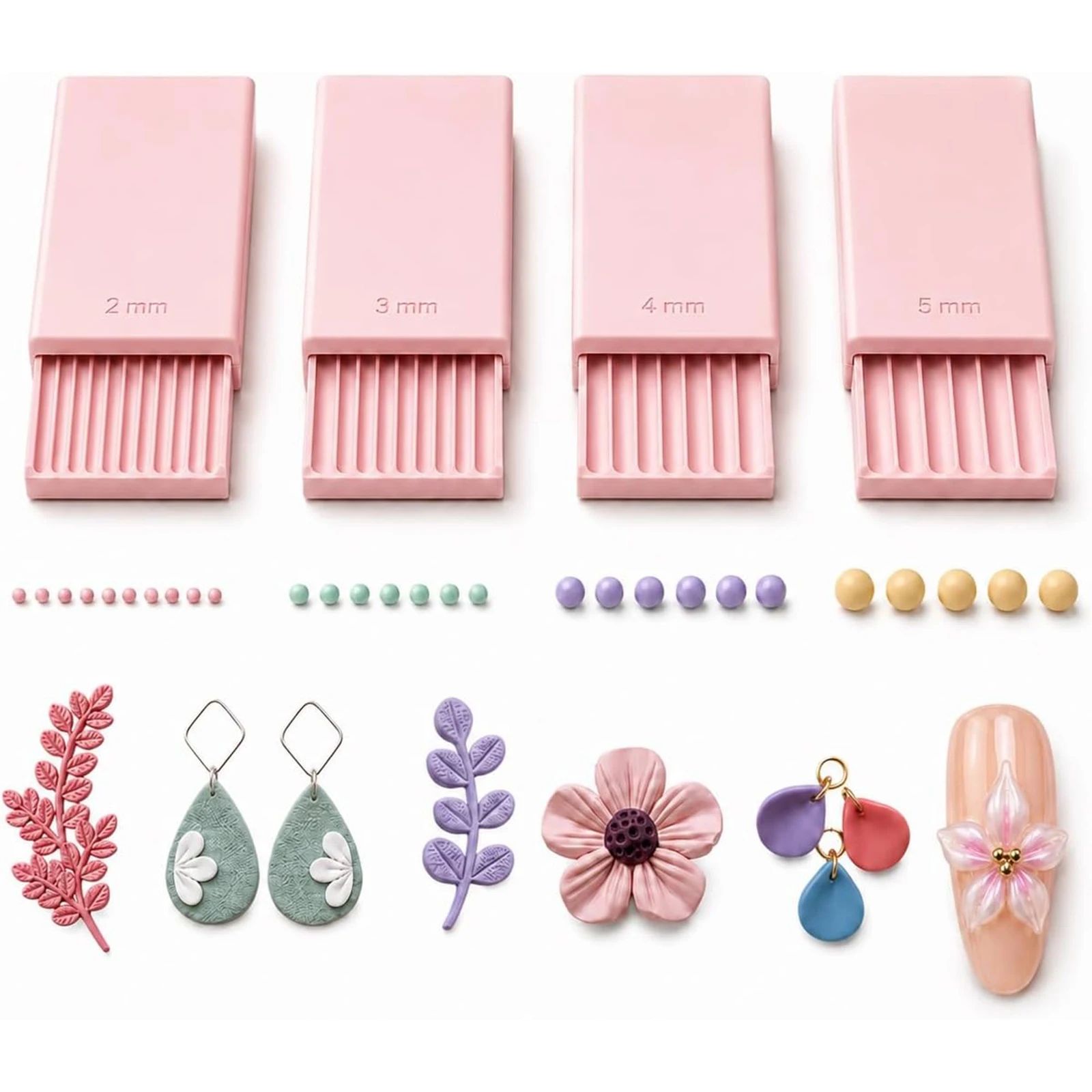 Nail Art Nail Art - 4 Pezzi Strumento per Creare Sfere