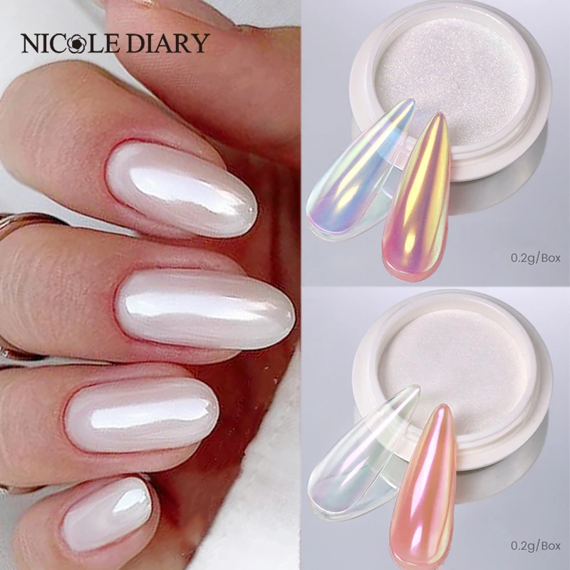 Nail Glitter Chrome - NICOLE DIARY Polvere per unghie Pigmento