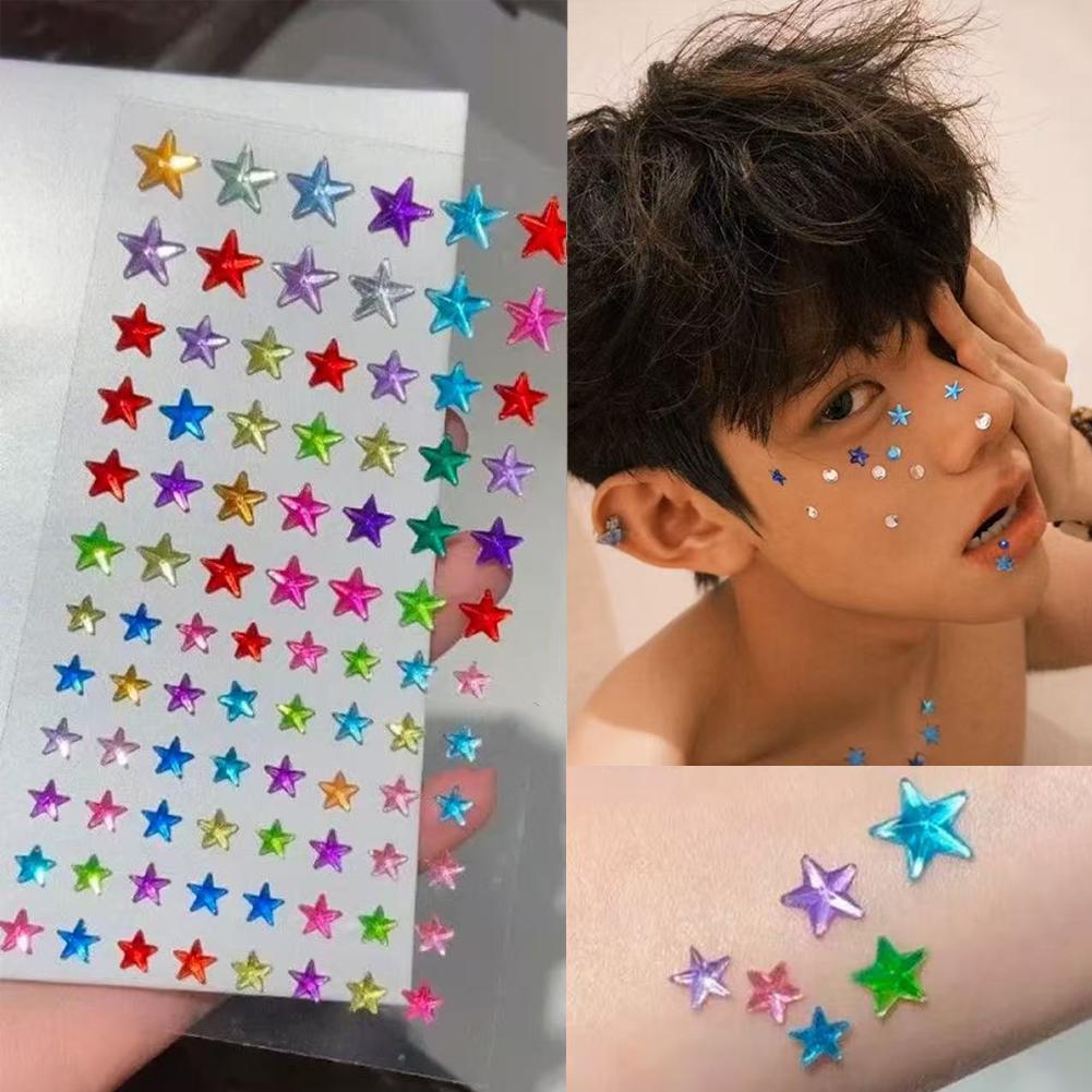 Nail Art Nail Art - Strass Adesivi per Viso, Gemme di