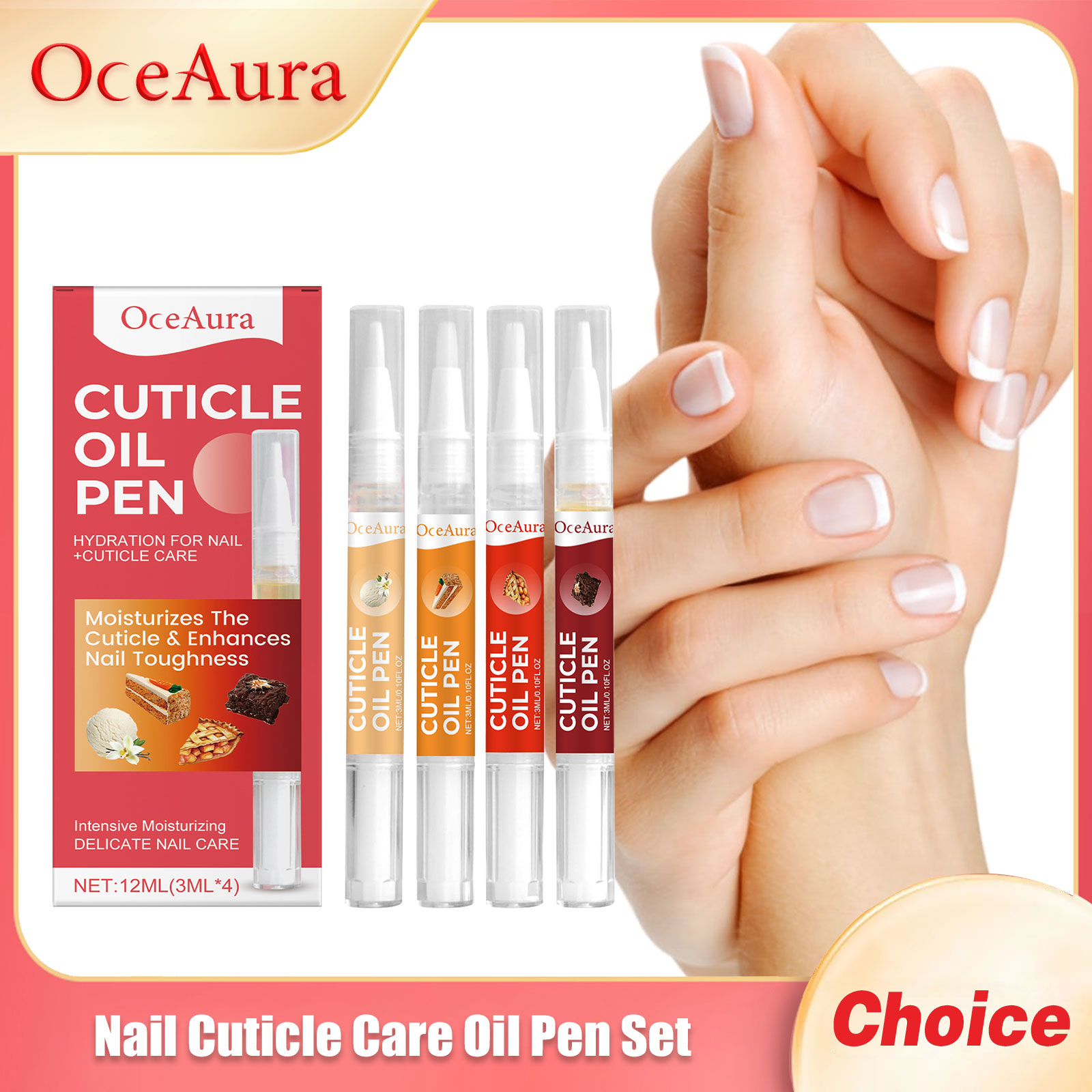 Cuticle Oil Pen - Oceaura Set di penne per olio