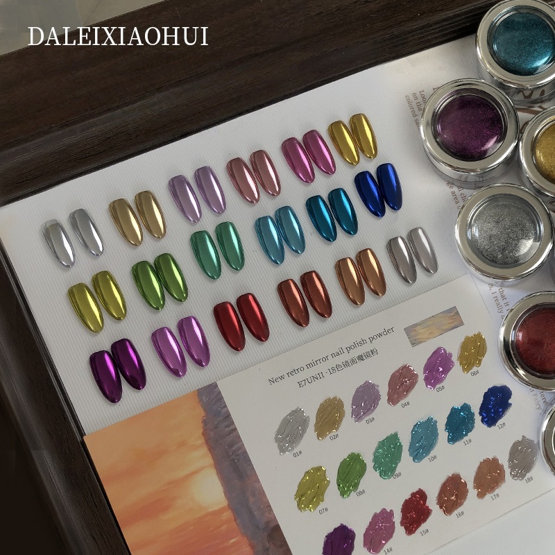 Nail Glitter Chrome - Polvere per specchio magico per unghie,