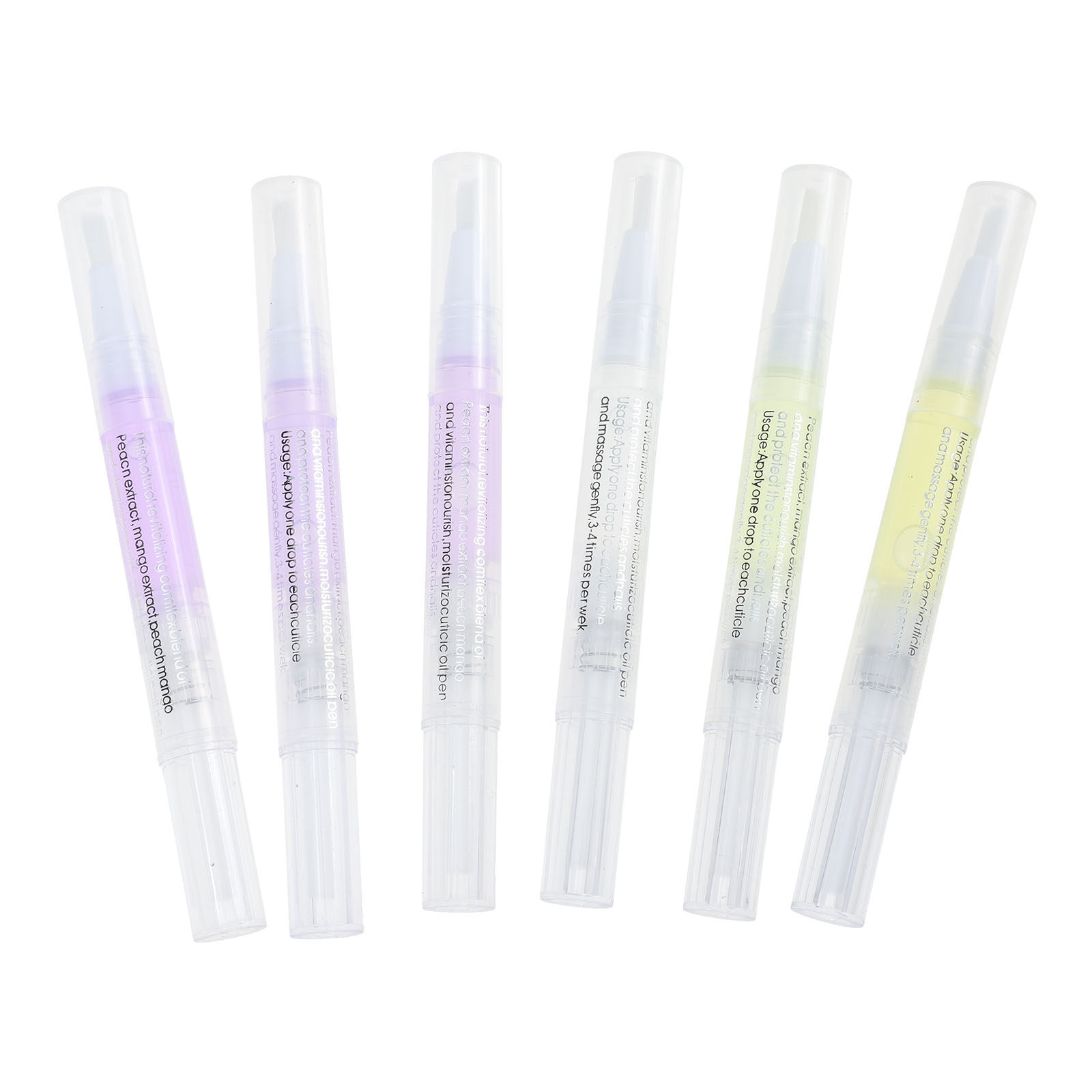 Cuticle Oil Pen - 6 Penne Olio per Cuticole Compacche