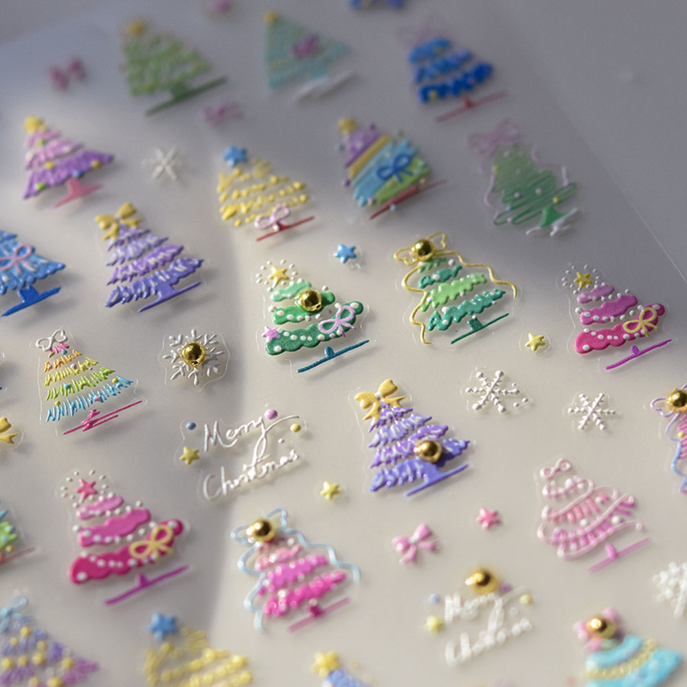 Nail Art Xmas Design - Decalcomanie per adesivi per nail art