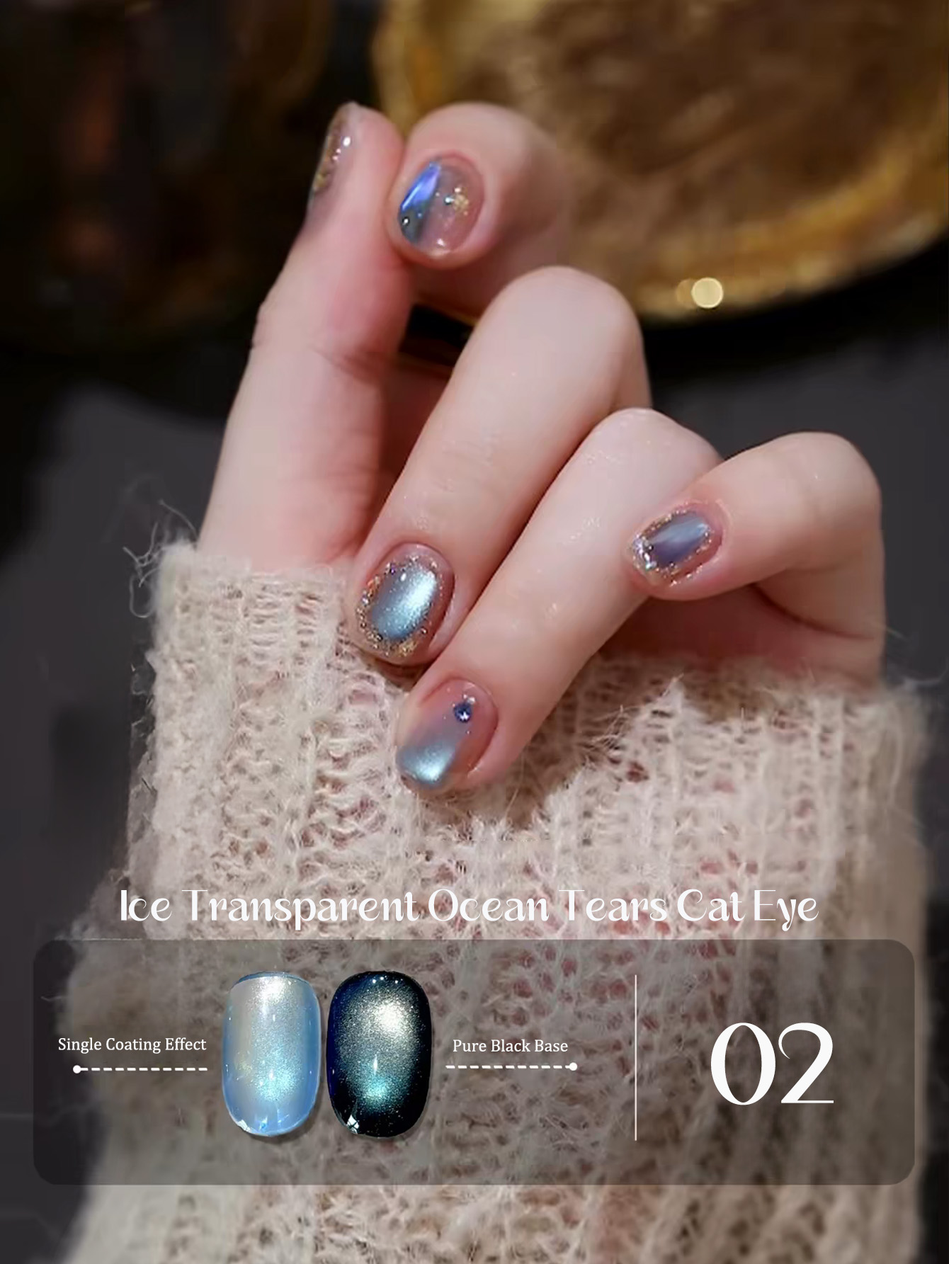1 pz SHAKA Smalto Gel Occhio d - Nail Art Ice Blue recensione e prezzo