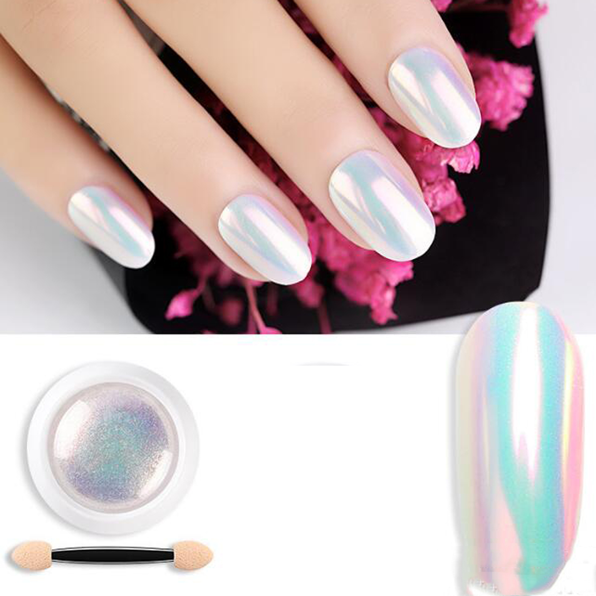 1 Barattolo di Polvere per Ung - Nail Glitter Chrome recensione e prezzo