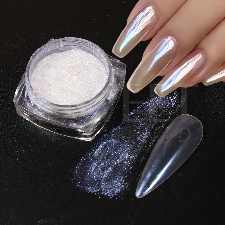 Polvere per unghie al chiaro d - Nail Glitter Chrome recensione e prezzo
