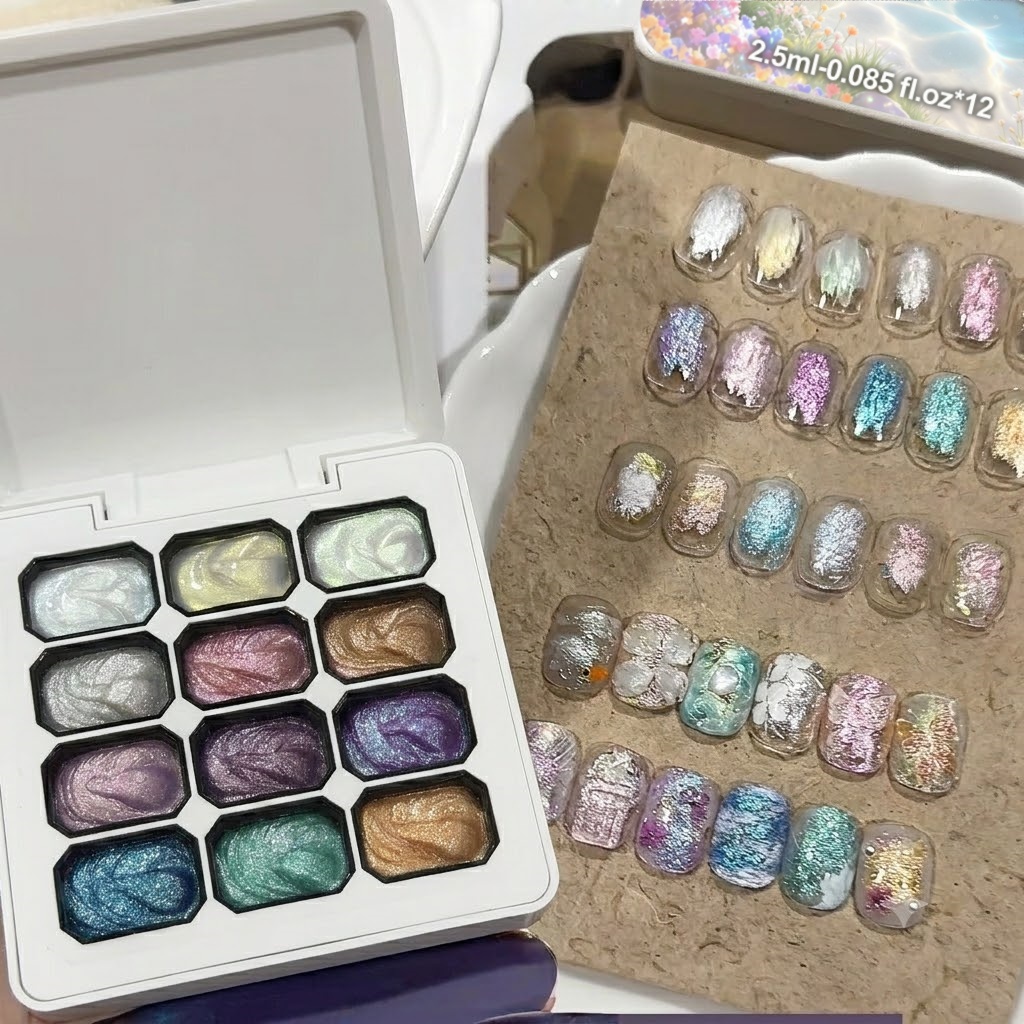 Set di Gel per Unghie Aurora i - Nail Glitter Chrome recensione e prezzo