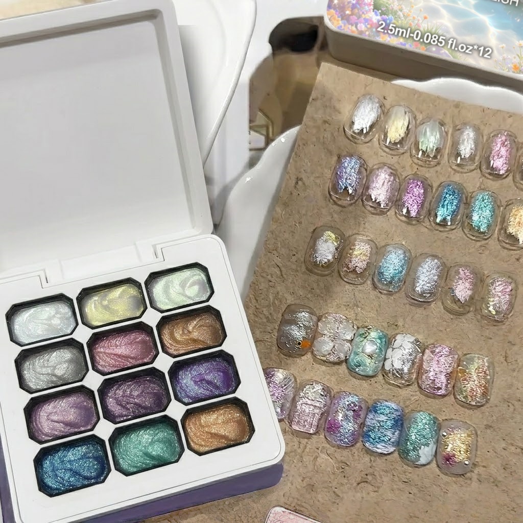Set di Gel per Unghie Aurora i - Nail Glitter Chrome recensione e prezzo