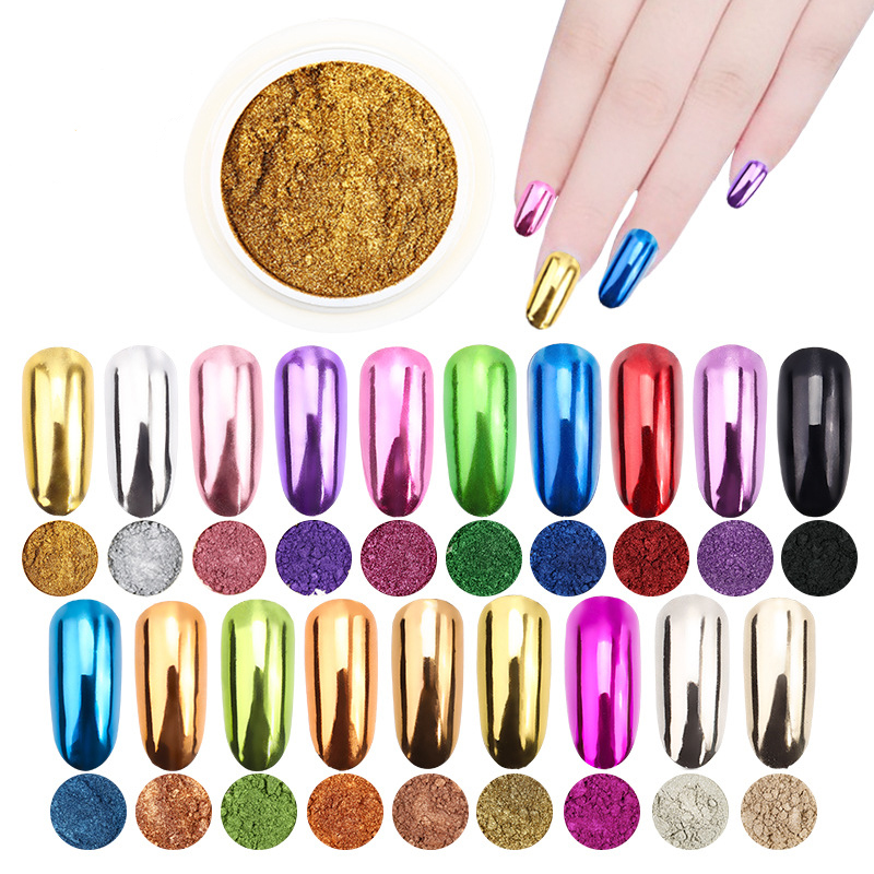 1Pc 19Colors Nail Glitter Mirr - Nail Glitter Chrome recensione e prezzo