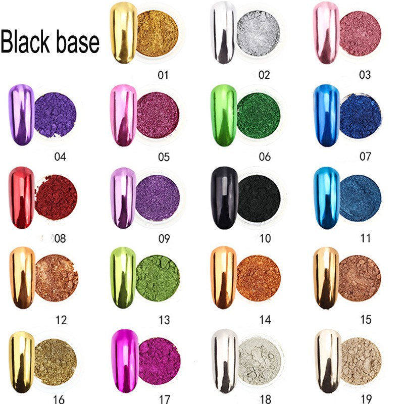 1Pc 19Colors Nail Glitter Mirr - Nail Glitter Chrome recensione e prezzo