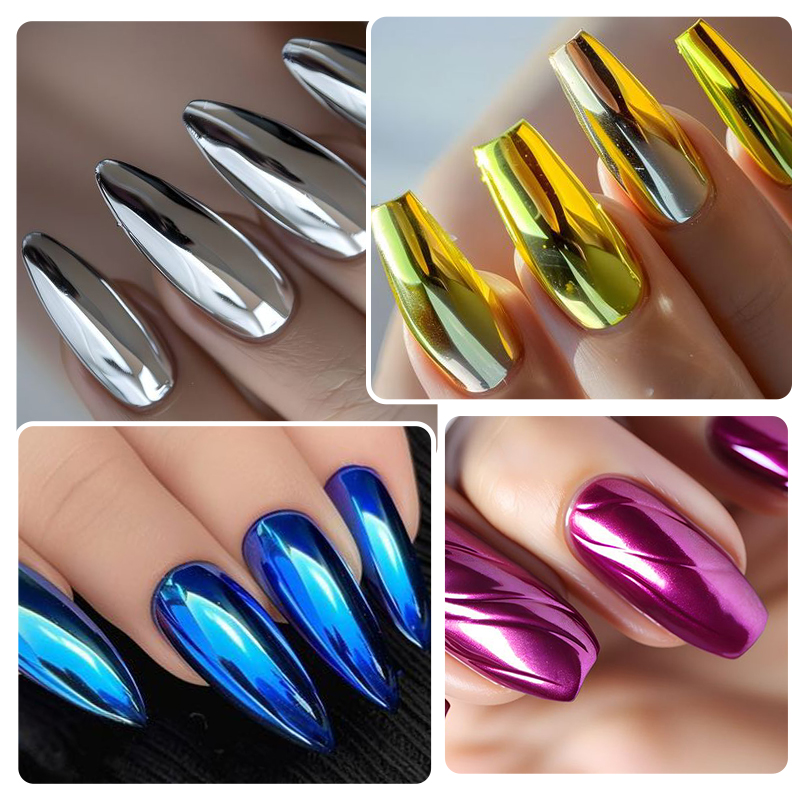 Polvere metallizzata oro argen - Nail Glitter Chrome recensione e prezzo
