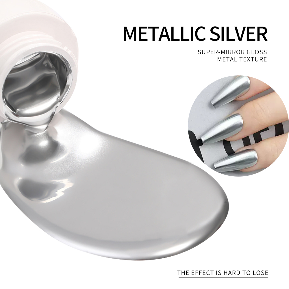 Smalto Gel Metallizzato Argent - Nail Glitter Chrome recensione e prezzo