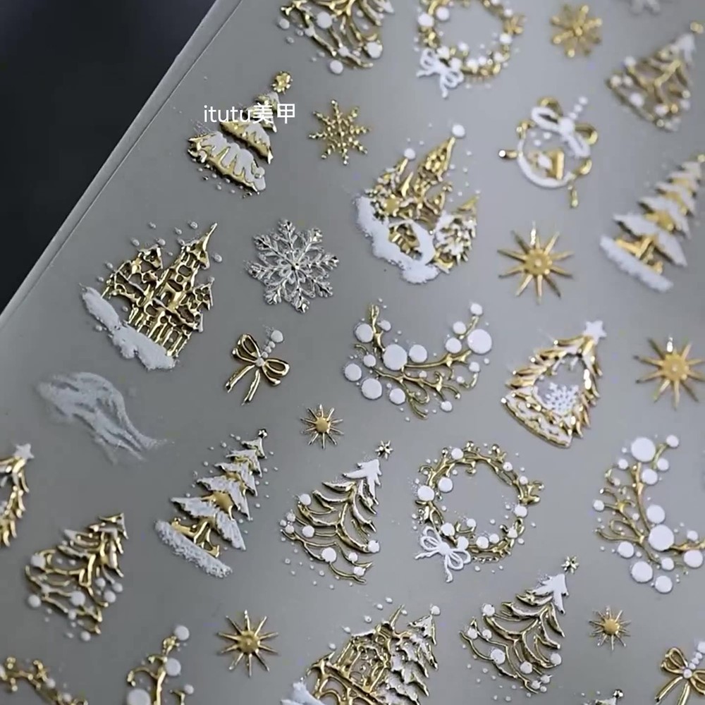 5D in rilievo Castello d'oro/G - Nail Art Xmas Design recensione e prezzo