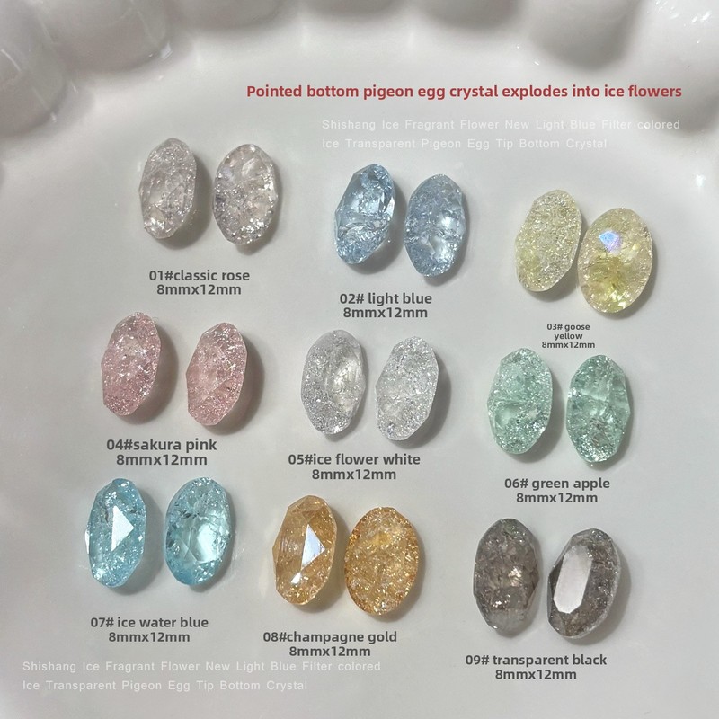 10 pezzi di gemme per unghie a - Nail Art Ice Blue recensione e prezzo